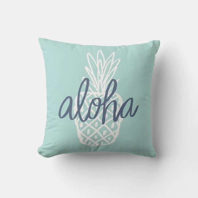 Aloha Pineapple Pillow (Front)