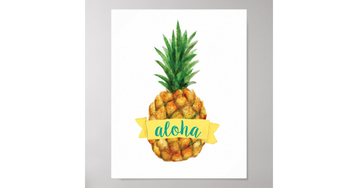Monogrammed 'Watercolor Pineapple' Tank Top