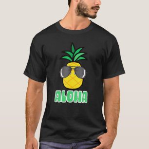 Aloha Pineapple Sunglasses Hawaiian Tiki T-Shirt