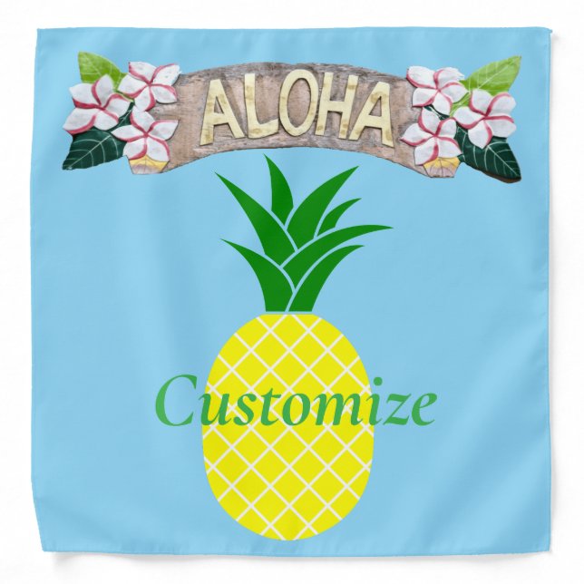 Aloha Pineapple Thunder_Cove Bandana (Front)