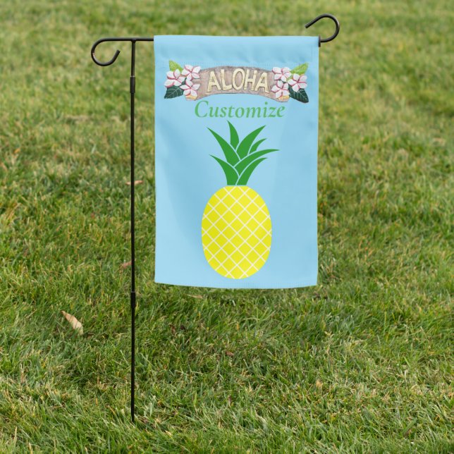 Aloha Pineapple Thunder_Cove Garden Flag (In SItu)