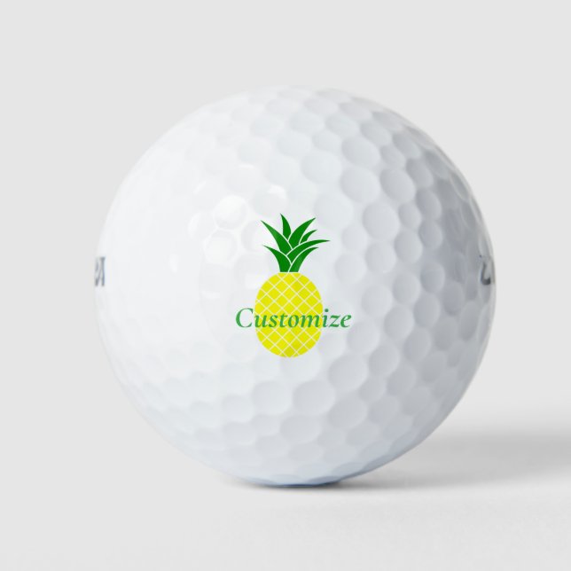 Aloha Pineapple Thunder_Cove Golf Balls (Front)