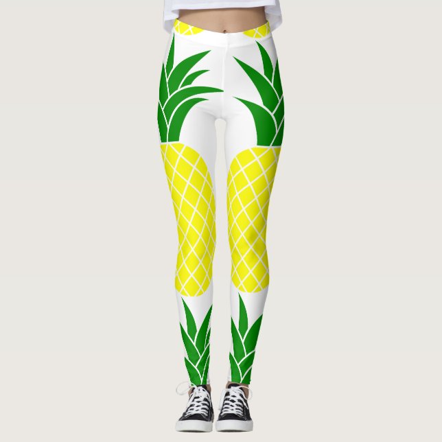 Aloha Pineapple Thunder_Cove Leggings (Front)