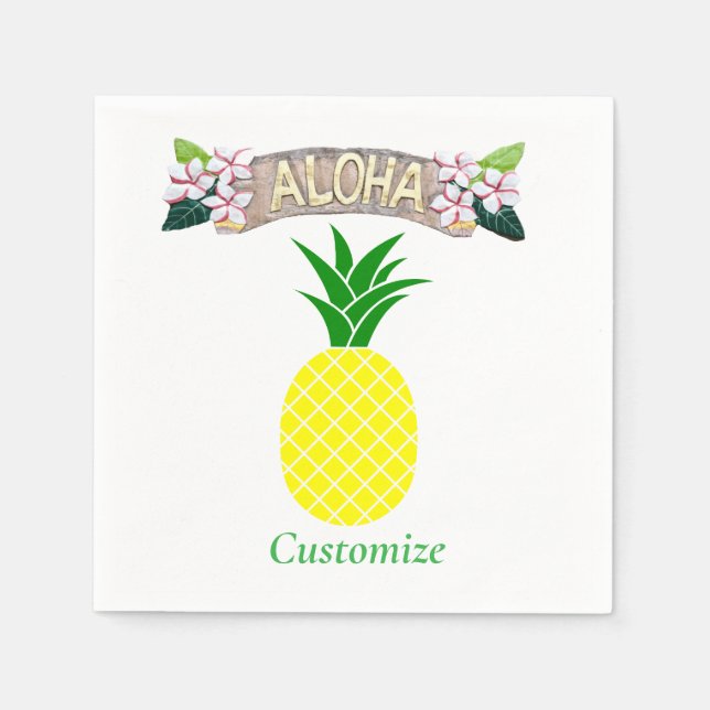 Aloha Pineapple Thunder_Cove Napkins (Front)