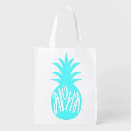 Aloha Pineapple Tote Bag Reusable