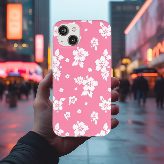 Aloha Pink Classic Hawaiian Seamless Pattern Case-Mate iPhone Case (Creator Uploaded)
