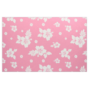 Aloha Pink Classic Hawaiian Seamless Pattern Fabric