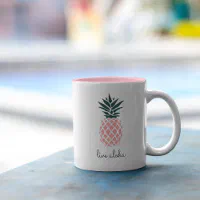 Trendy Pineapple Mug Chic Hawaiian Pineapple Cup Tropical