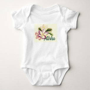 Aloha Plumeria Baby Bodysuit
