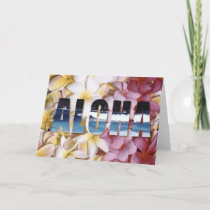 Aloha Plumeria Greeting Cards