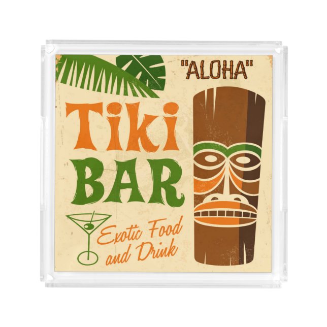 Aloha Poster Acrylic Tray (Front)