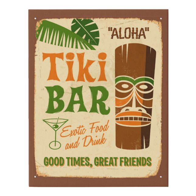 Aloha Poster Faux Canvas Print (Front)