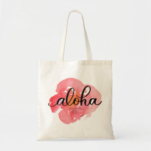 Aloha Pretty Abstract Floral Tote Bag