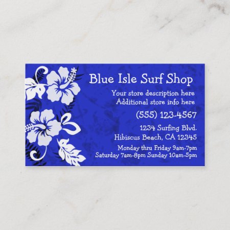 Aloha Print Business Card Template
