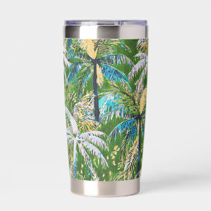 Aloha print hawaiian tropical insulated tumbler