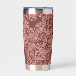 Aloha print hawaiian tropical insulated tumbler