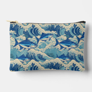 Aloha print pattern accessory pouch