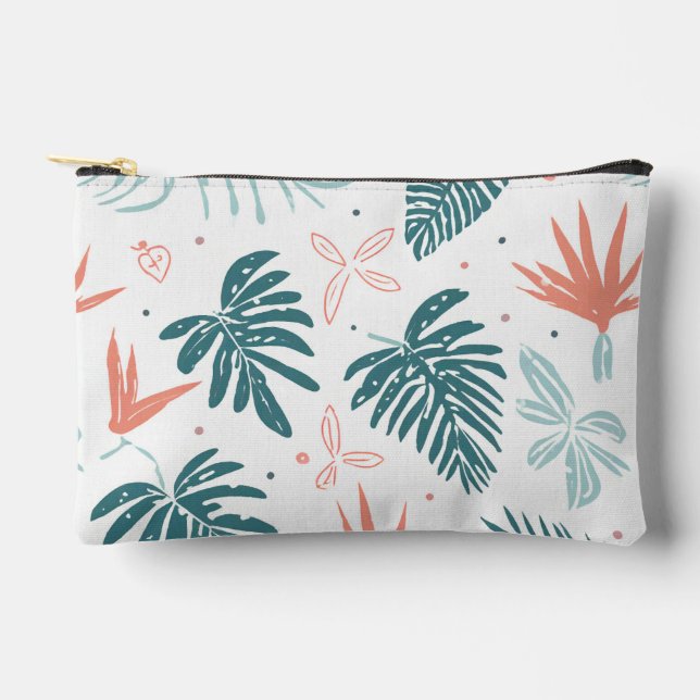 Aloha print pattern accessory pouch (Front)