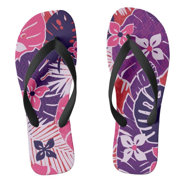 Aloha print slippers - flip flops (Footbed)