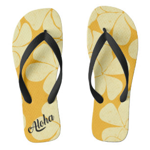 Aloha print slippers - flip flops