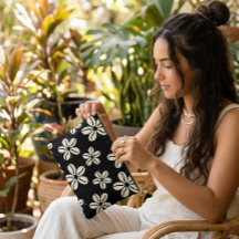 Aloha print tropical cowrie shell