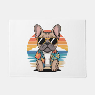 Aloha Pup – Cool French Bulldog Beach Vibes Doormat