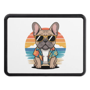 Aloha Pup – Cool French Bulldog Beach Vibes Hitch Cover