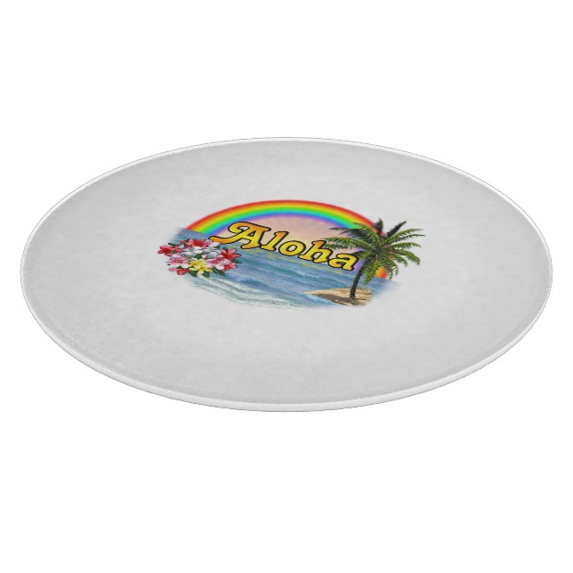 Aloha Rainbow Cutting Board (Corner)