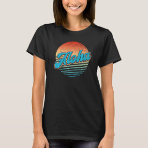 Aloha Retro Vintage Hawaii Beaches Hawaii Surfing T-Shirt