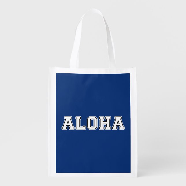Aloha Reusable Grocery Bag (Front)