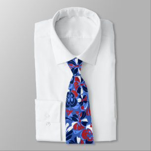 Aloha Revolution Hawaiian Hibiscus Two-sided Print Neck Tie