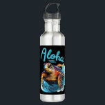 Aloha sea turtle Hawaiian underwater world summer Stainless Steel Water Bottle<br><div class="desc">Aloha sea turtle Hawaiian underwater world summer</div>