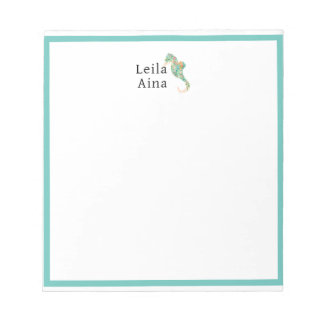 Aloha Seahorse Notepad
