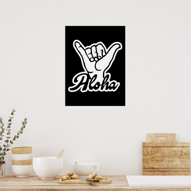 Aloha Shaka Hand, Hang Loose sign | Zazzle