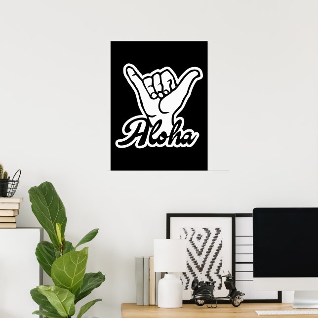 Aloha Shaka Hand, Hang Loose sign | Zazzle