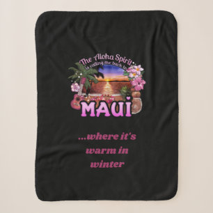 Aloha Spirit Calling (customizable) Sherpa Blanket
