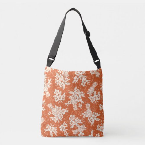 Aloha Spirit Hibiscus_Pineapple Harmony Crossbody Bag