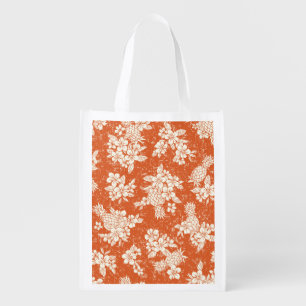 Aloha Spirit: Hibiscus-Pineapple Harmony. Grocery Bag