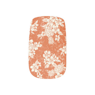 Aloha Spirit: Hibiscus-Pineapple Harmony. Minx Nail Art