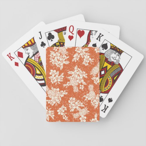 Aloha Spirit Hibiscus_Pineapple Harmony Playing Cards