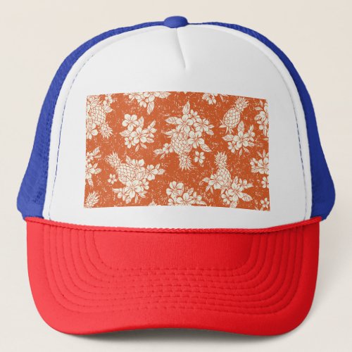 Aloha Spirit Hibiscus_Pineapple Harmony Trucker Hat