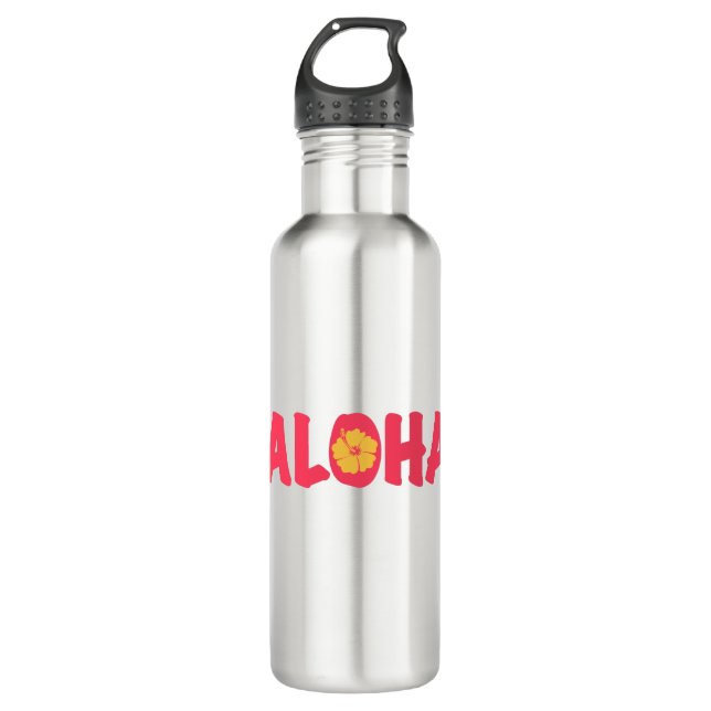 Aloha Stainless Steel Water Bottle (Front)