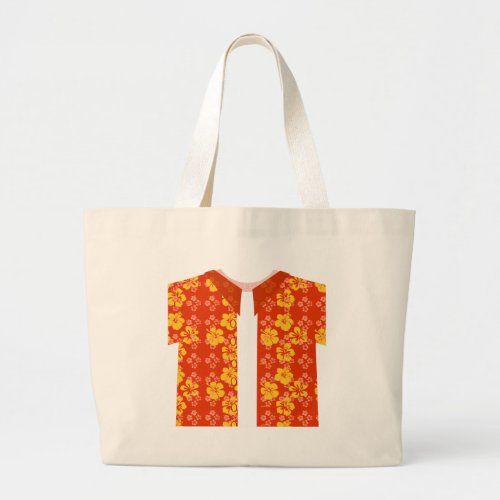 Aloha Style Fun Tropical Vibes Design Large Tote Bag