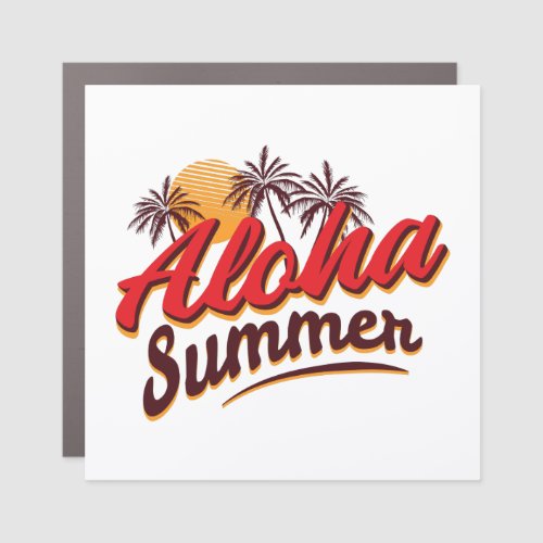 Aloha Summer Car Magnet