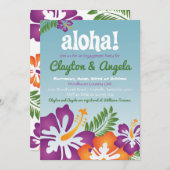 Aloha Summer Luau Invitation (Front/Back)
