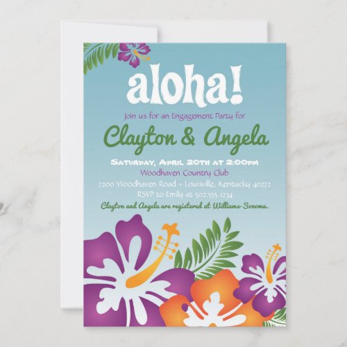 Aloha Summer Luau Invitation