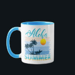Aloha Summer  Mug<br><div class="desc">This Summer mug with Sunset silhouette and a Aloha Summer phase.</div>