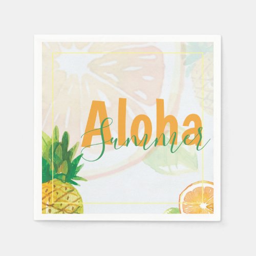 Aloha Summer Party Paper Napkin