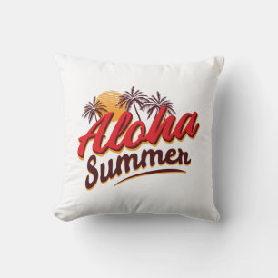 Aloha Summer Throw Pillow