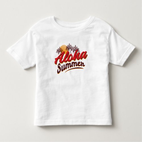 Aloha Summer Toddler T_shirt